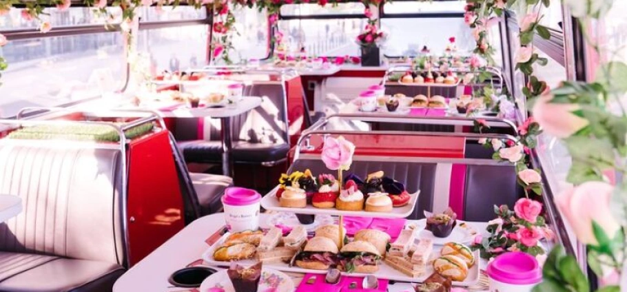 London Vintage Bus Afternoon Tea Experience-2