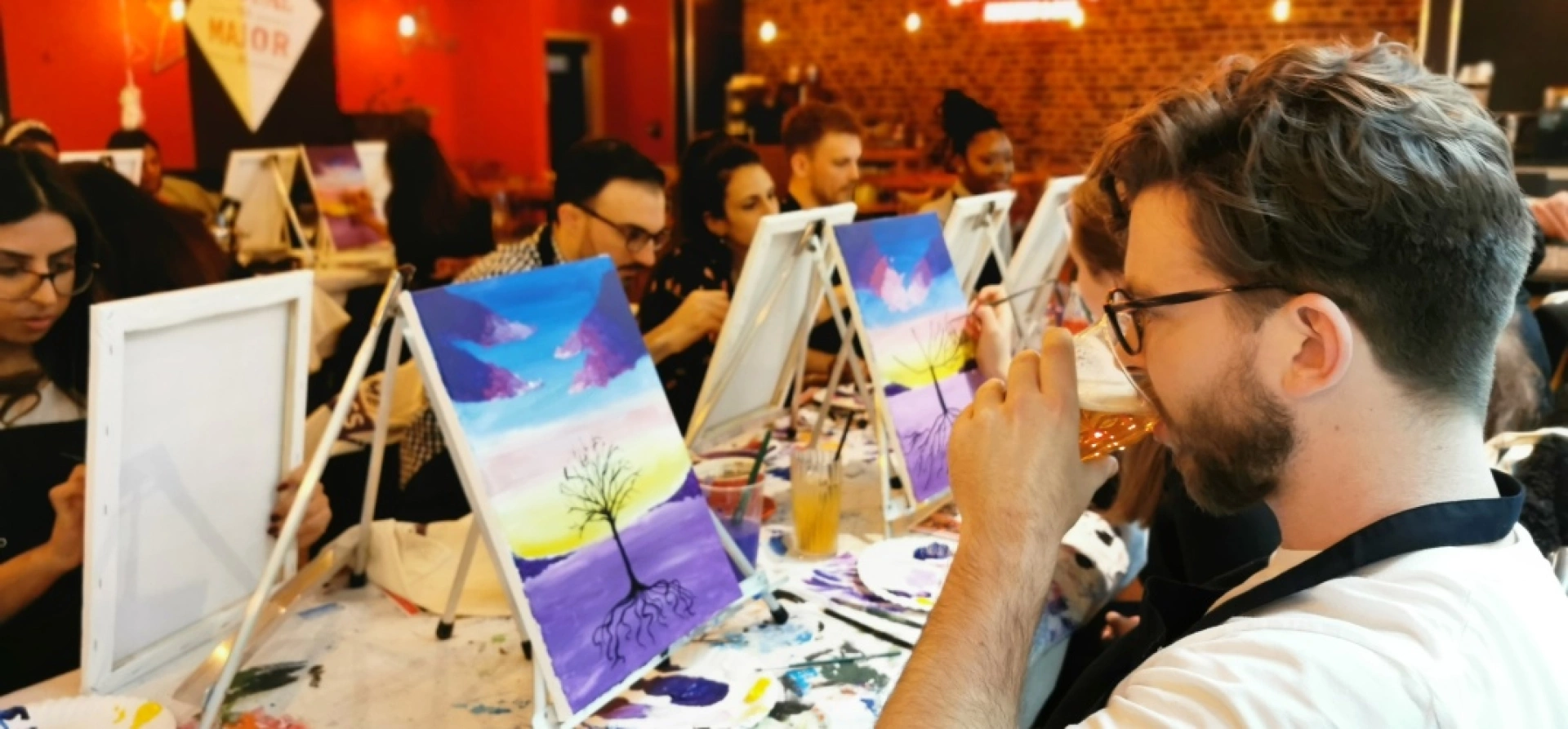 Manchester PaintaPic Paint and Sip Art Class Gift Vouchers 30 for 1